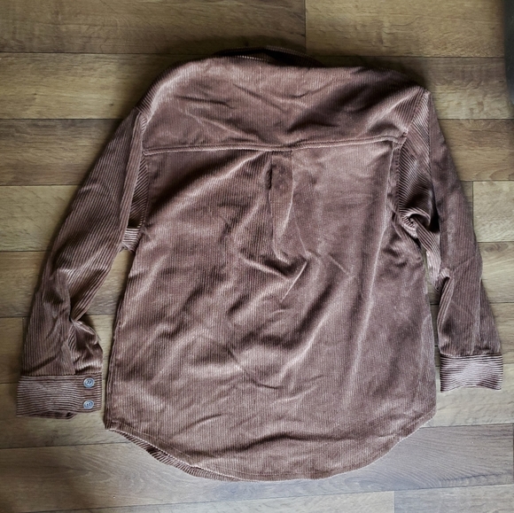 Ashley by 26 International Utility Collection Brown Corduroy Shirt Size Large - Picture 2 of 6